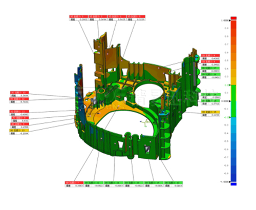 三維掃描裝配孔位分布—復(fù)雜電機(jī)配件的三維檢測